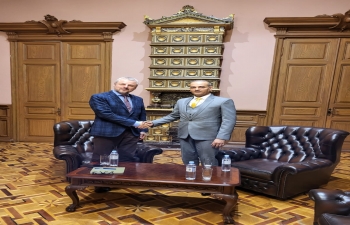 Ambassador Shrivastava called on Minister of Culture of Moldova H.E Mr. Sergiu Prodan.